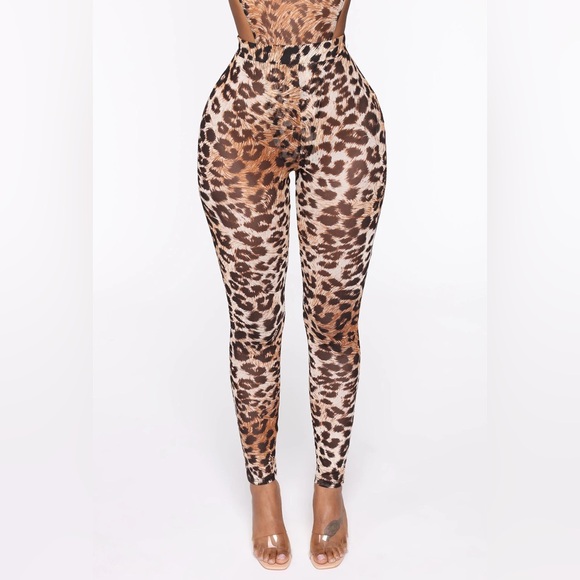 Fashionnova Feline Sexy Leopard Matching Set SZ Small - Picture 4 of 7
